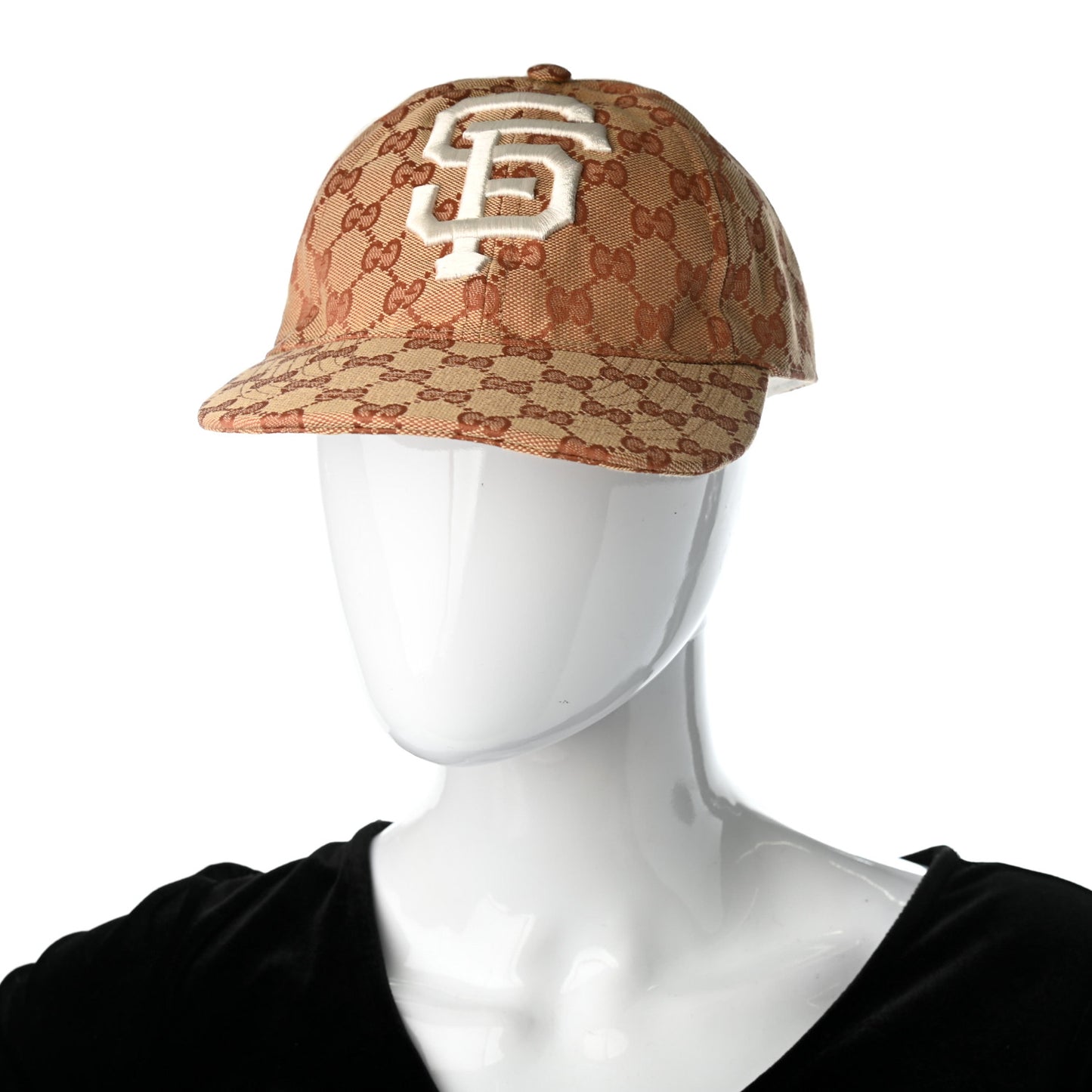 X MLB Monogram SF Giants Baseball Hat 55-59 Beige Ruggine