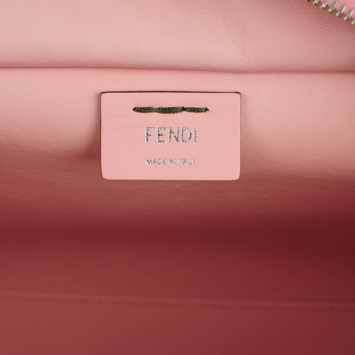Fendi Vitello Dolce Marmol Shiny Nappa Petite 3Jours Tote Verde Prato 7 of 16