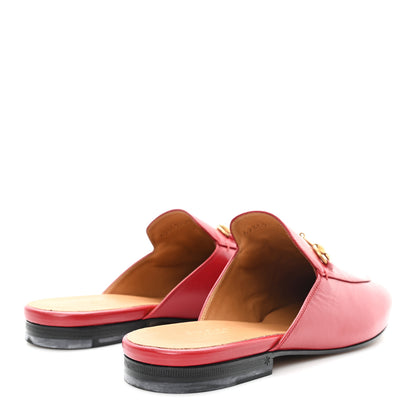 Gucci Malaga Kid Womens Princetown Slippers 40.5 Hibiscus Red 5 of 10