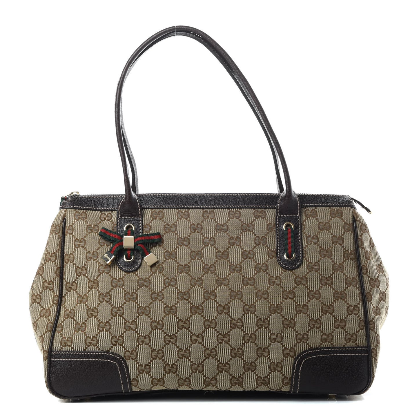 Monogram Medium Princy Tote Dark Brown