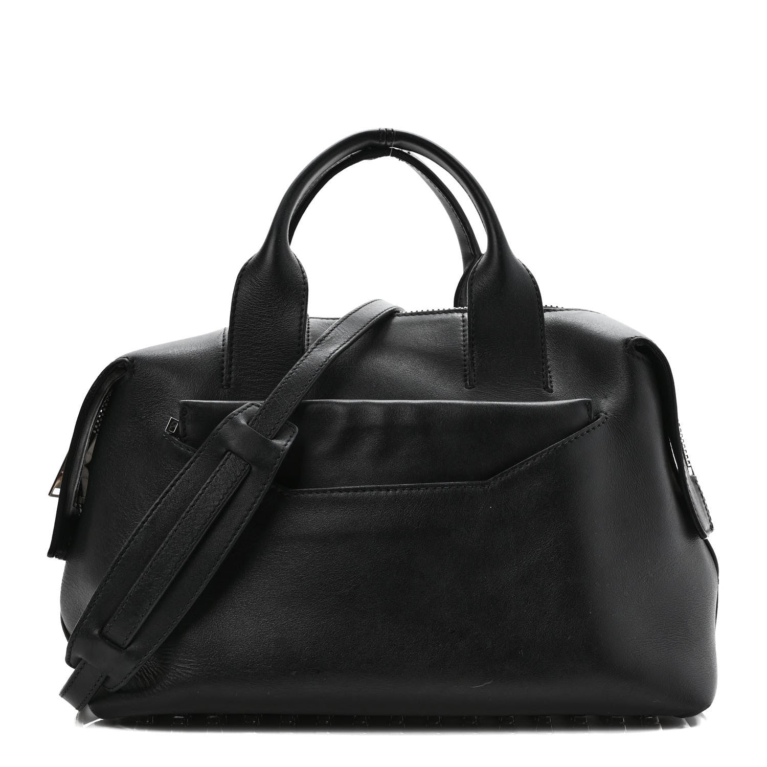 Alexander Wang Calfskin Small Rogue Satchel Black Silver Hardware 1 of 8
