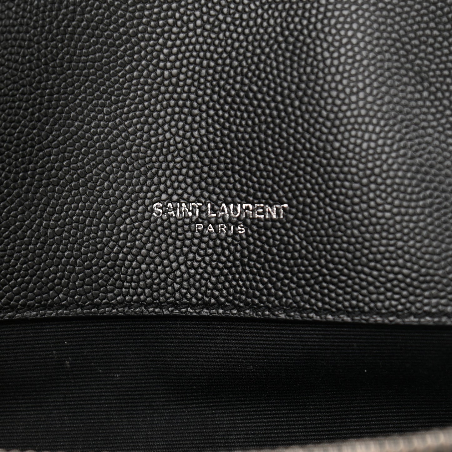 Grain De Poudre Medium West Hollywood Monogram Fold-Over Black