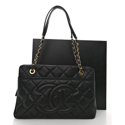 Chanel Caviar Quilted Timeless CC Soft Tote Black 11 of 11