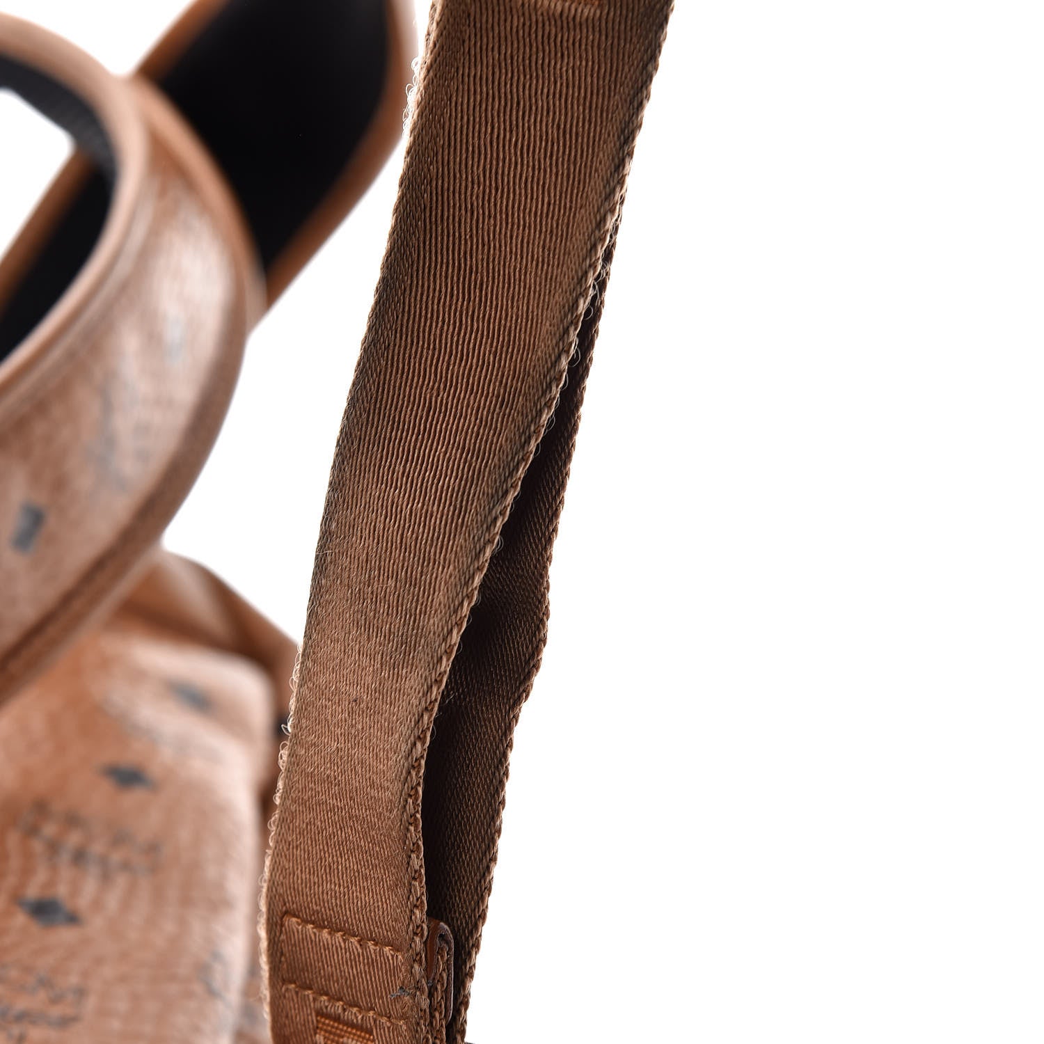 MCM Visetos Studded Medium Dual Stark Backpack Cognac 15 of 19