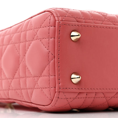 Christian Dior Lambskin Cannage Small My ABCDior Lady Dior Pink Honey 9 of 10