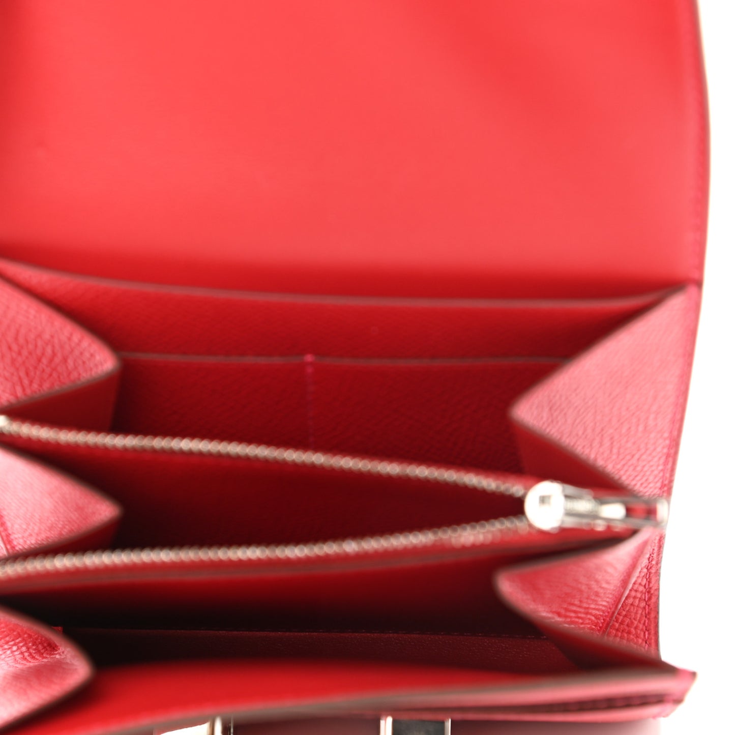 Epsom Constance Compact Passant Wallet Rouge Casaque