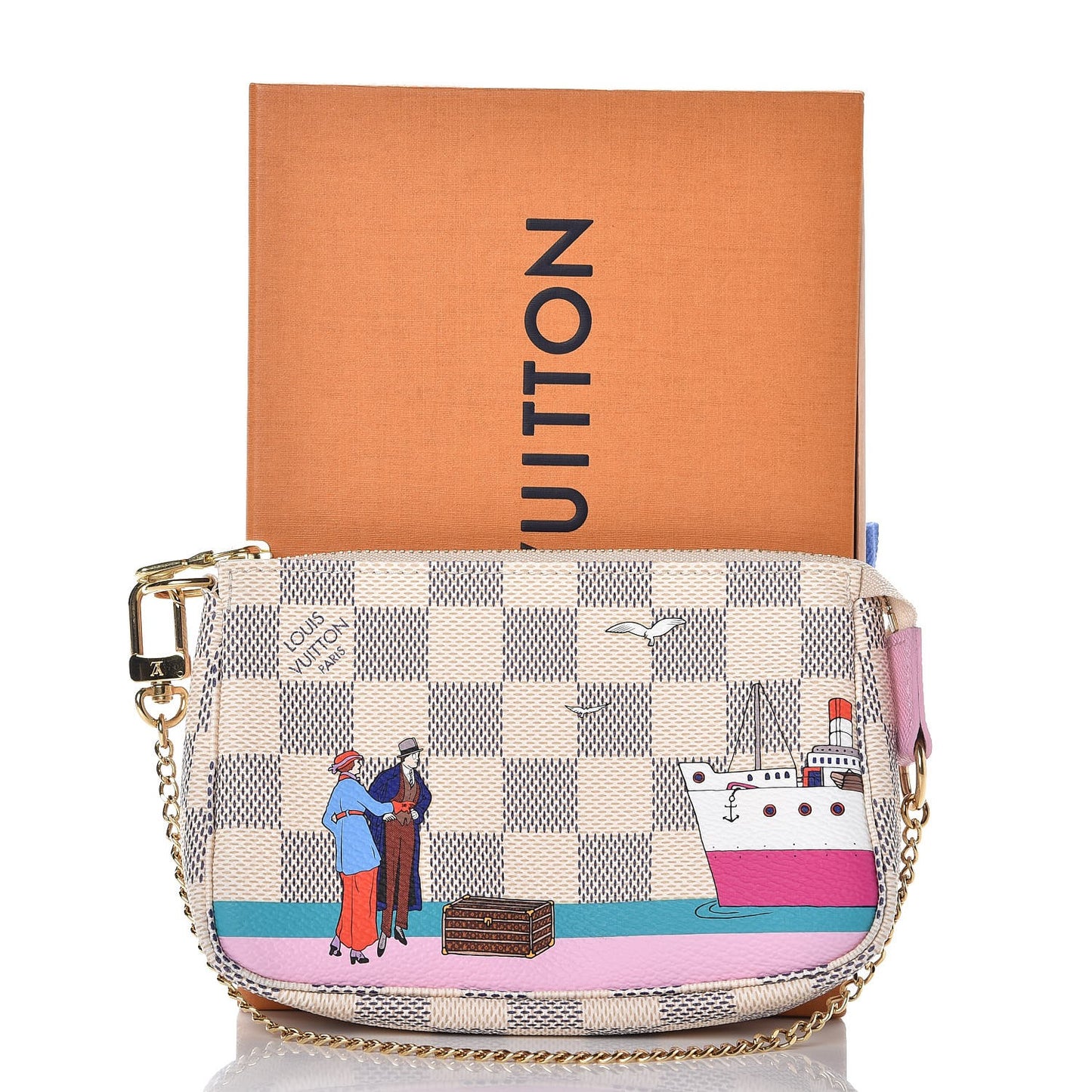 Damier Azur 2016 Christmas Animation Mini Pochette Accessories