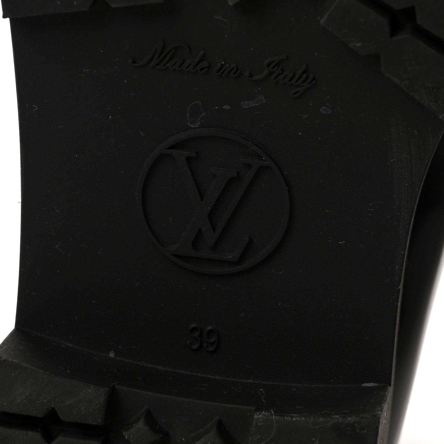 Louis Vuitton Rubber Embossed Monogram Splash Rain Short Boots 39 Black 6 of 9