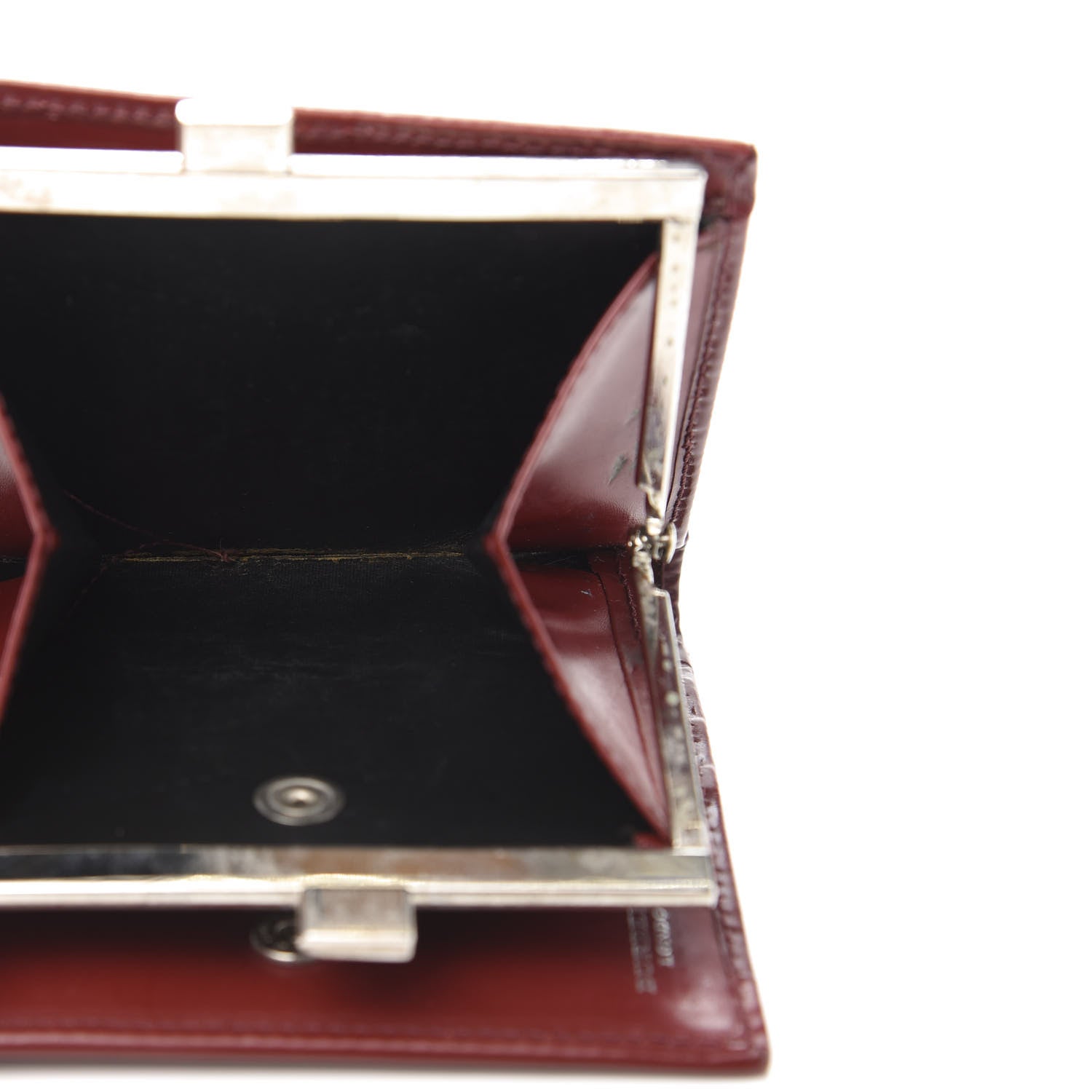 Burberry Haymarket Check French Wallet Military Red 8 of 10