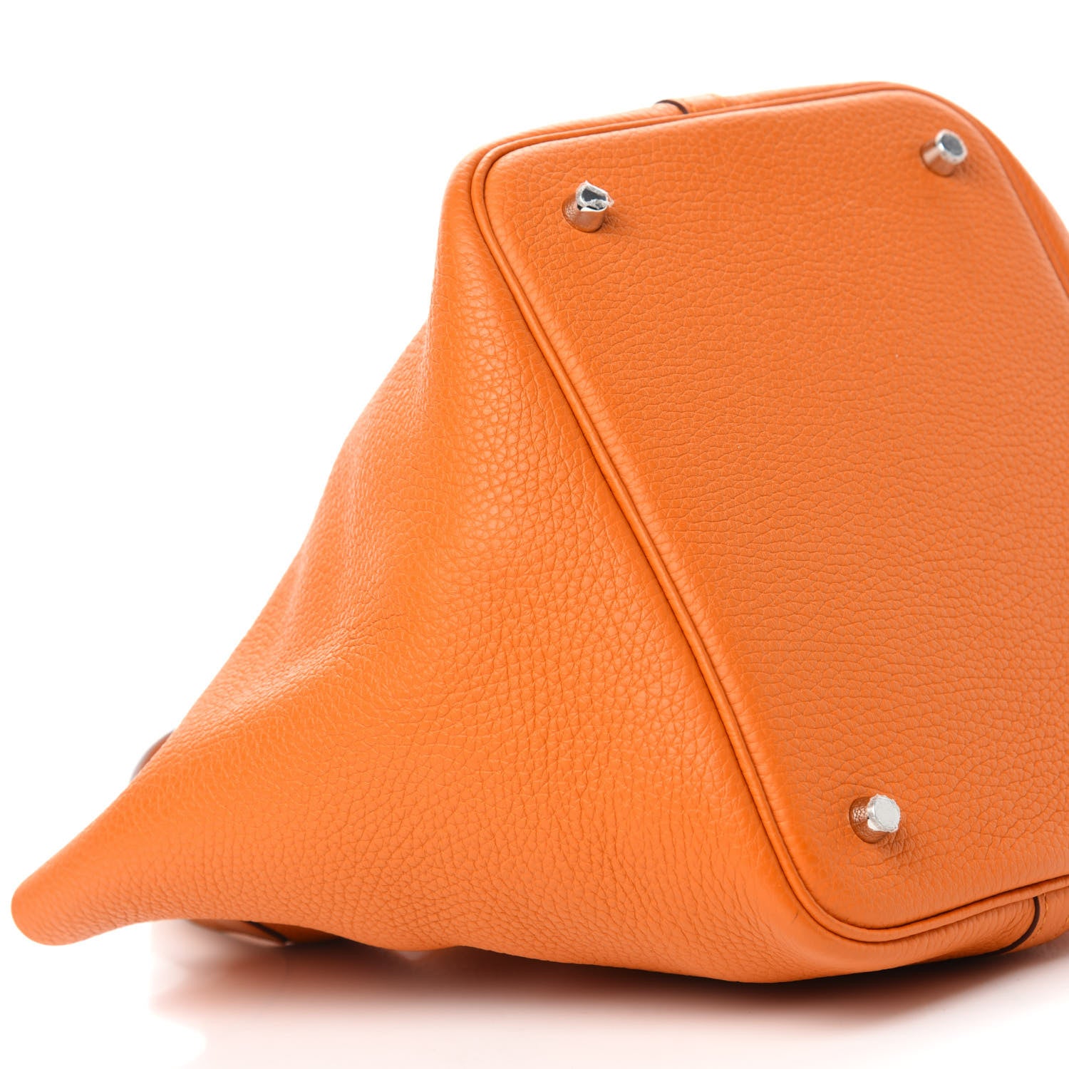 Hermes Taurillon Clemence Picotin Lock 22 MM Abricot 6 of 10