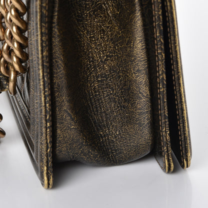 Chanel Metallic Calfskin Quilted Medium Boy Flap Gold 10 of 14