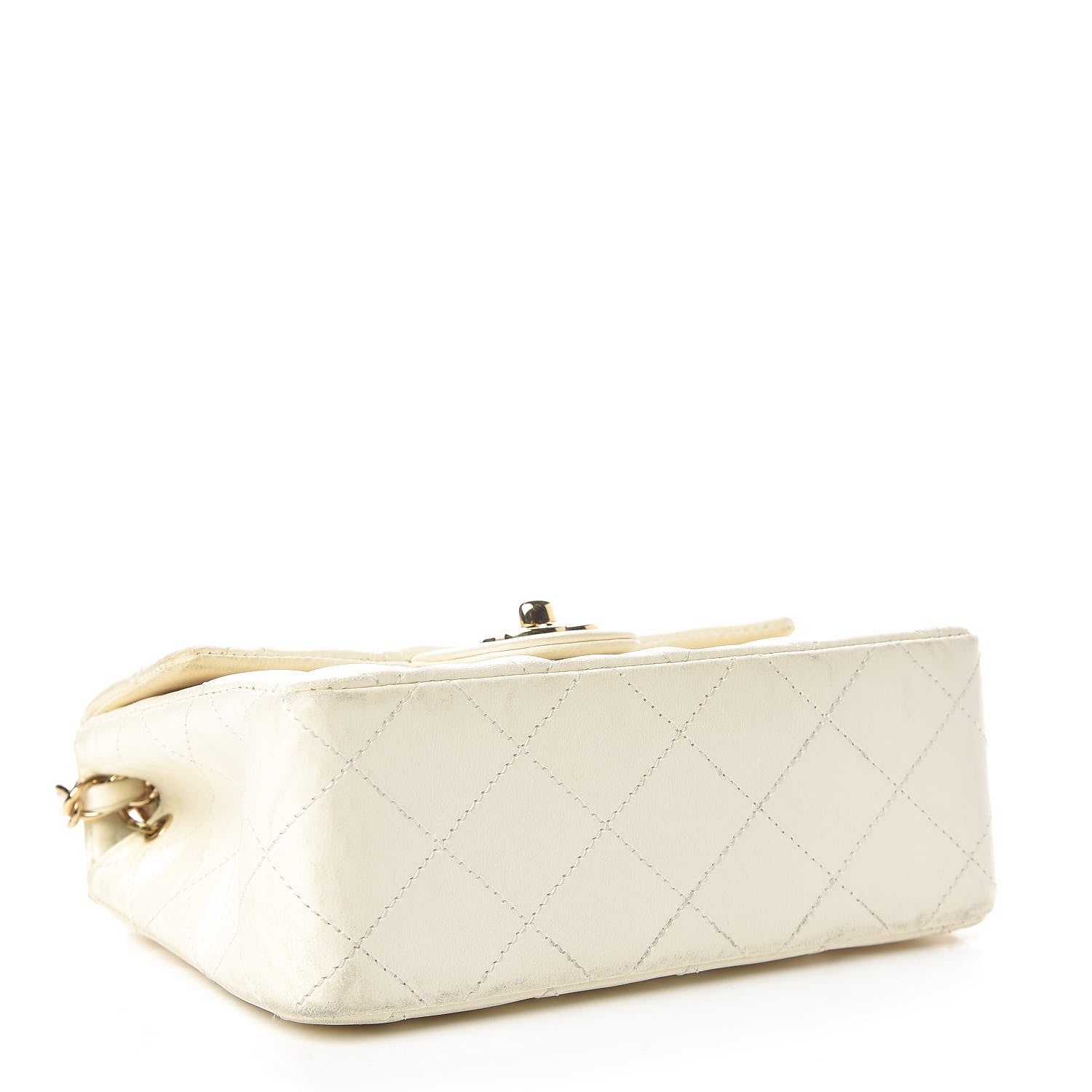 Chanel Lambskin Quilted Mini Square Flap White 4 of 31