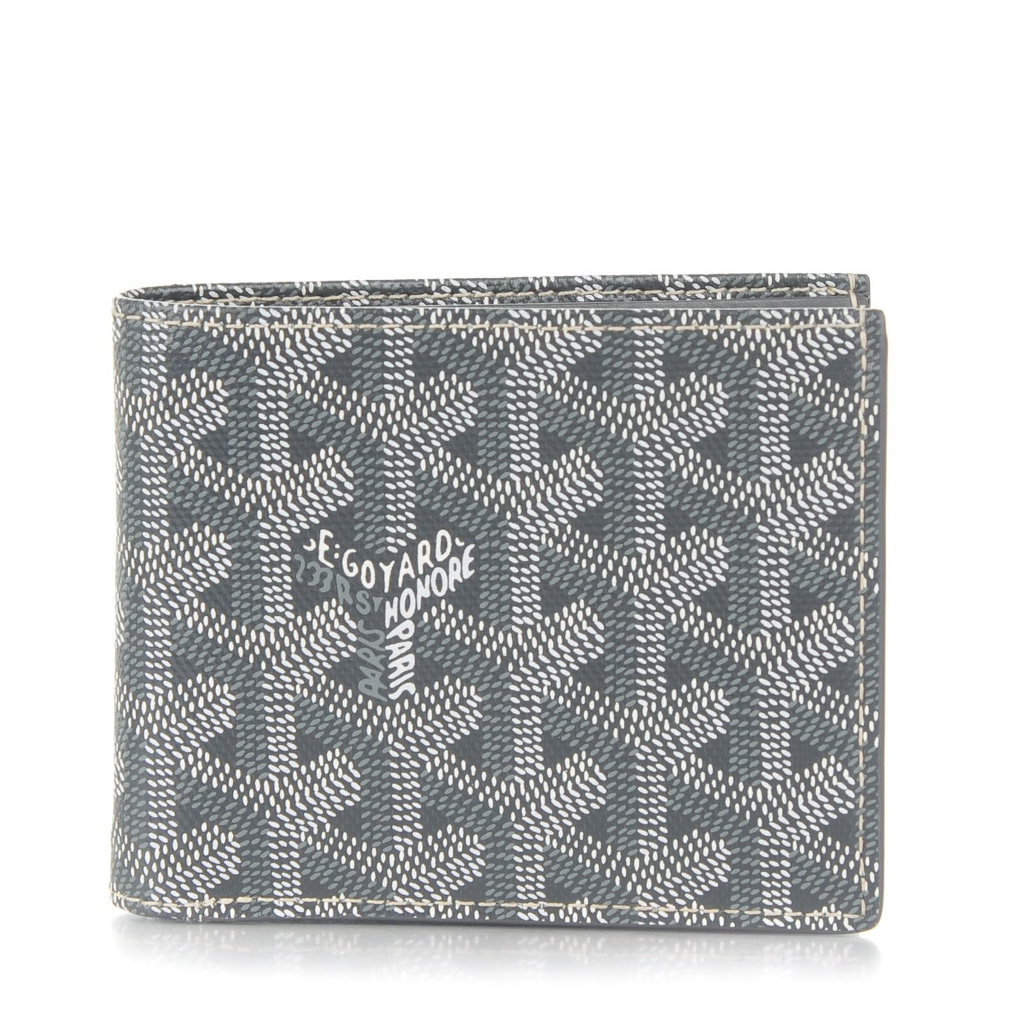 Goyardine Bi-Fold Wallet Grey