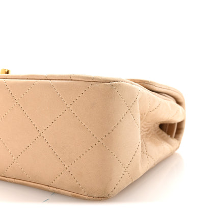 Chanel Lambskin Quilted Small Double Flap Beige 9 of 10