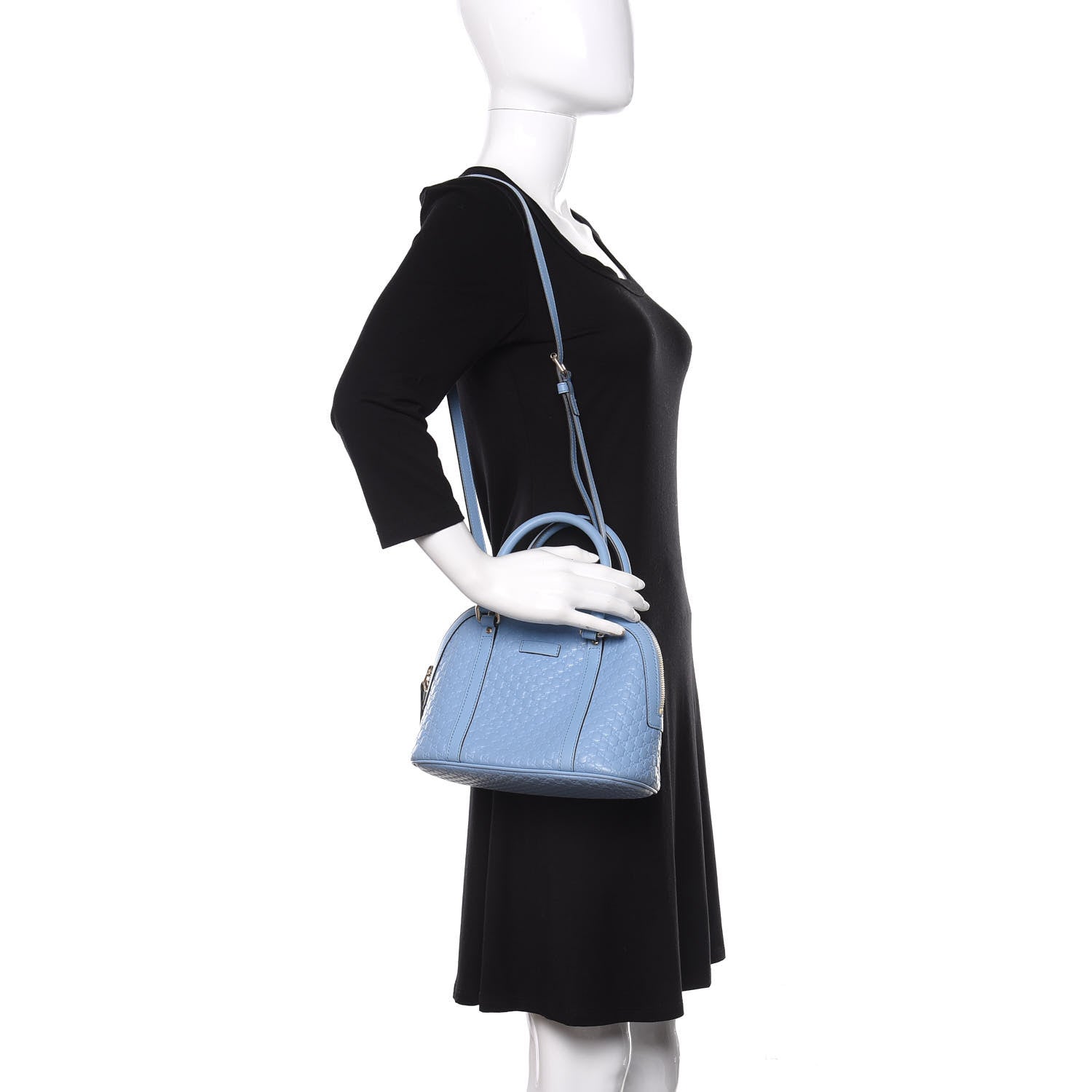 Gucci Microguccissima Mini Dome Bag Mineral Blue 2 of 15
