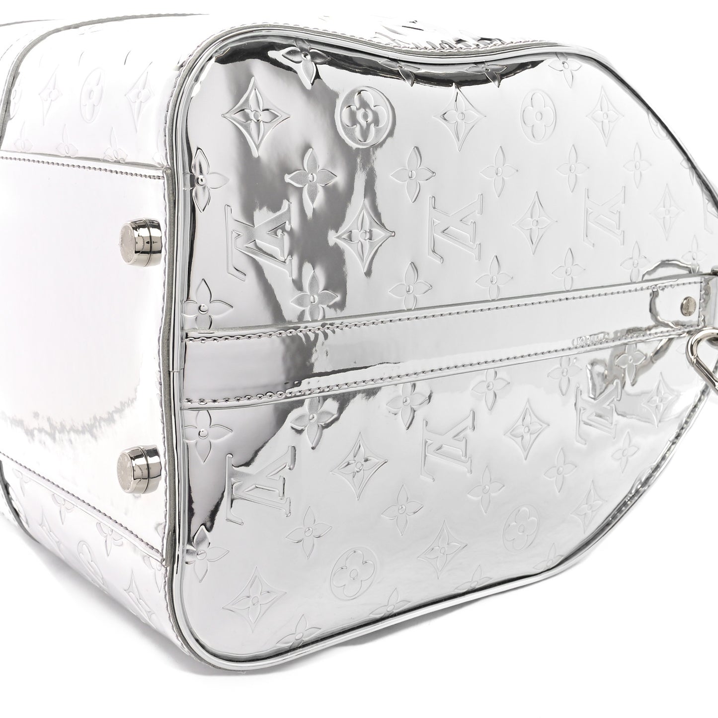 Monogram Mirror Keepall Bandouliere 45 Silver