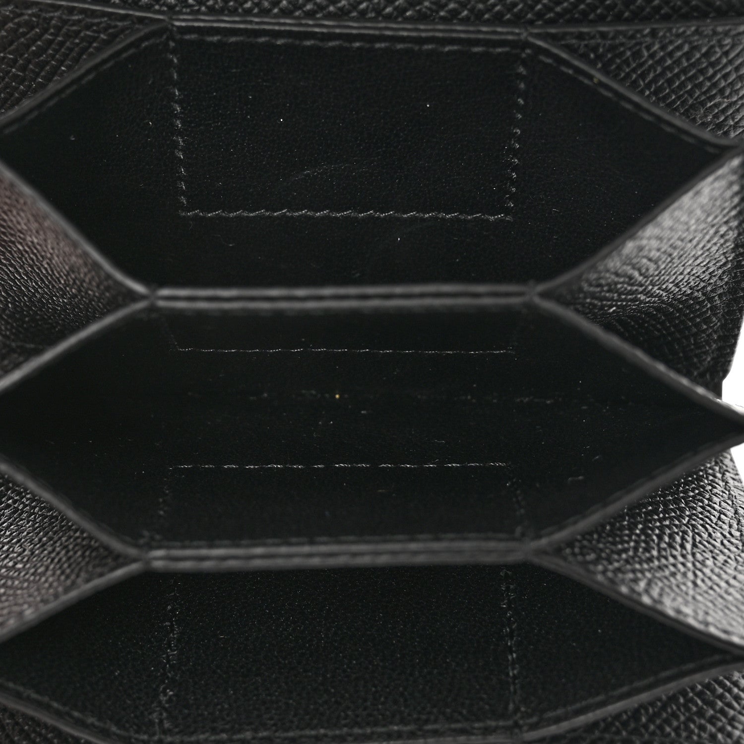 Balenciaga Grained Calfskin Ville Accordion Wallet Black 5 of 7