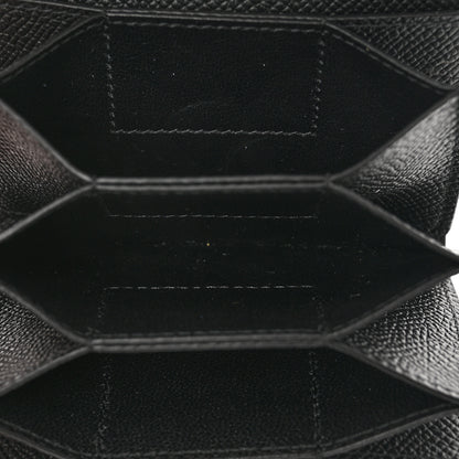 Balenciaga Grained Calfskin Ville Accordion Wallet Black 5 of 7
