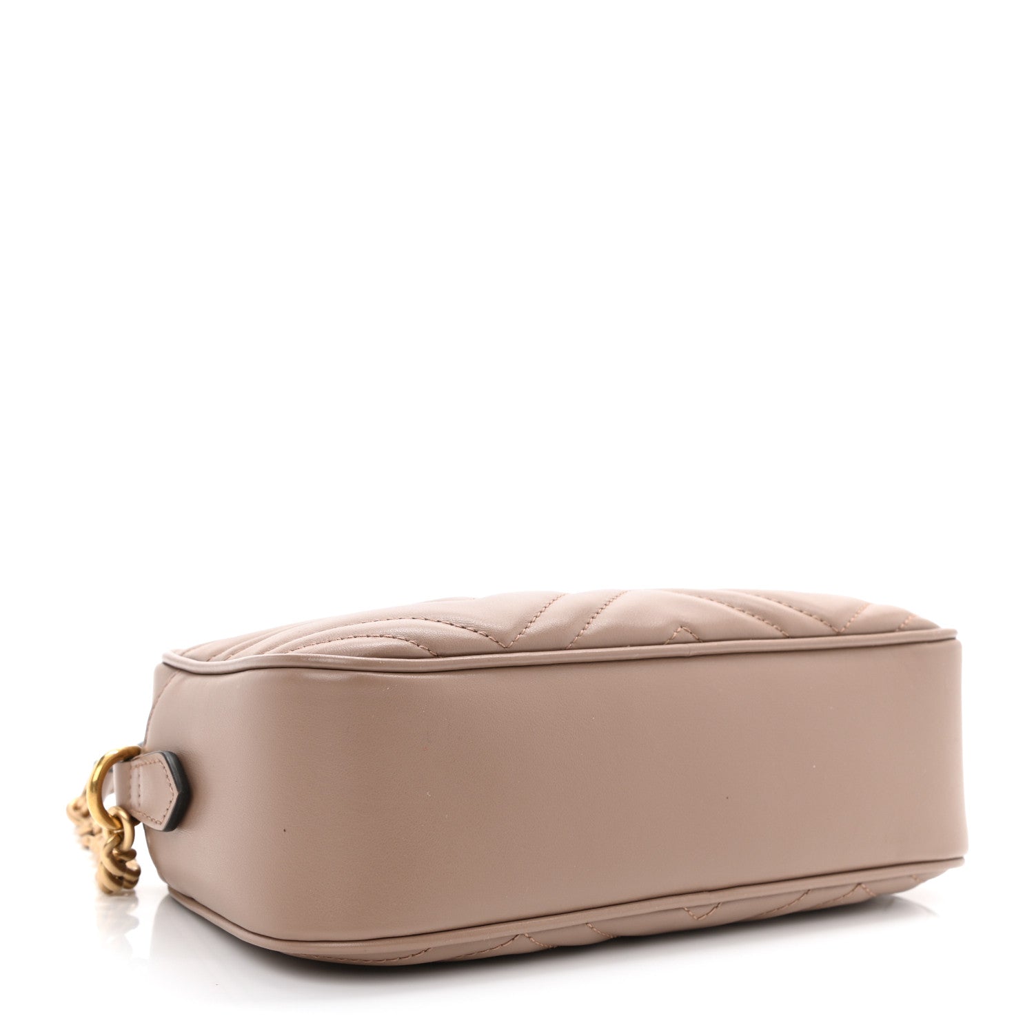 Gucci Calfskin Matelasse Small GG Marmont Chain Shoulder Bag Porcelain Rose 4 of 9