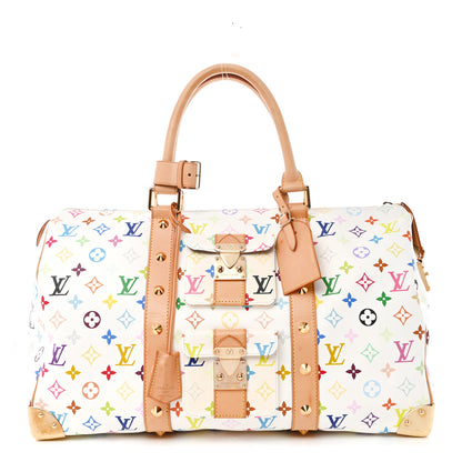 Louis Vuitton Monogram Multicolor Keepall 45 White 1 of 12