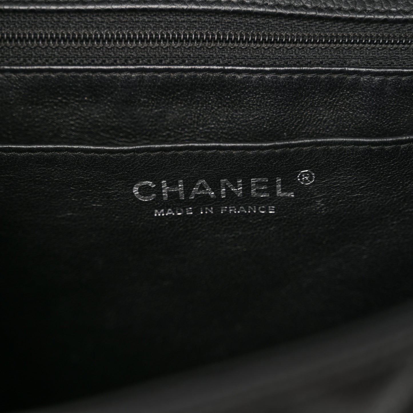 Caviar Quilted Jumbo Single Flap  Black
