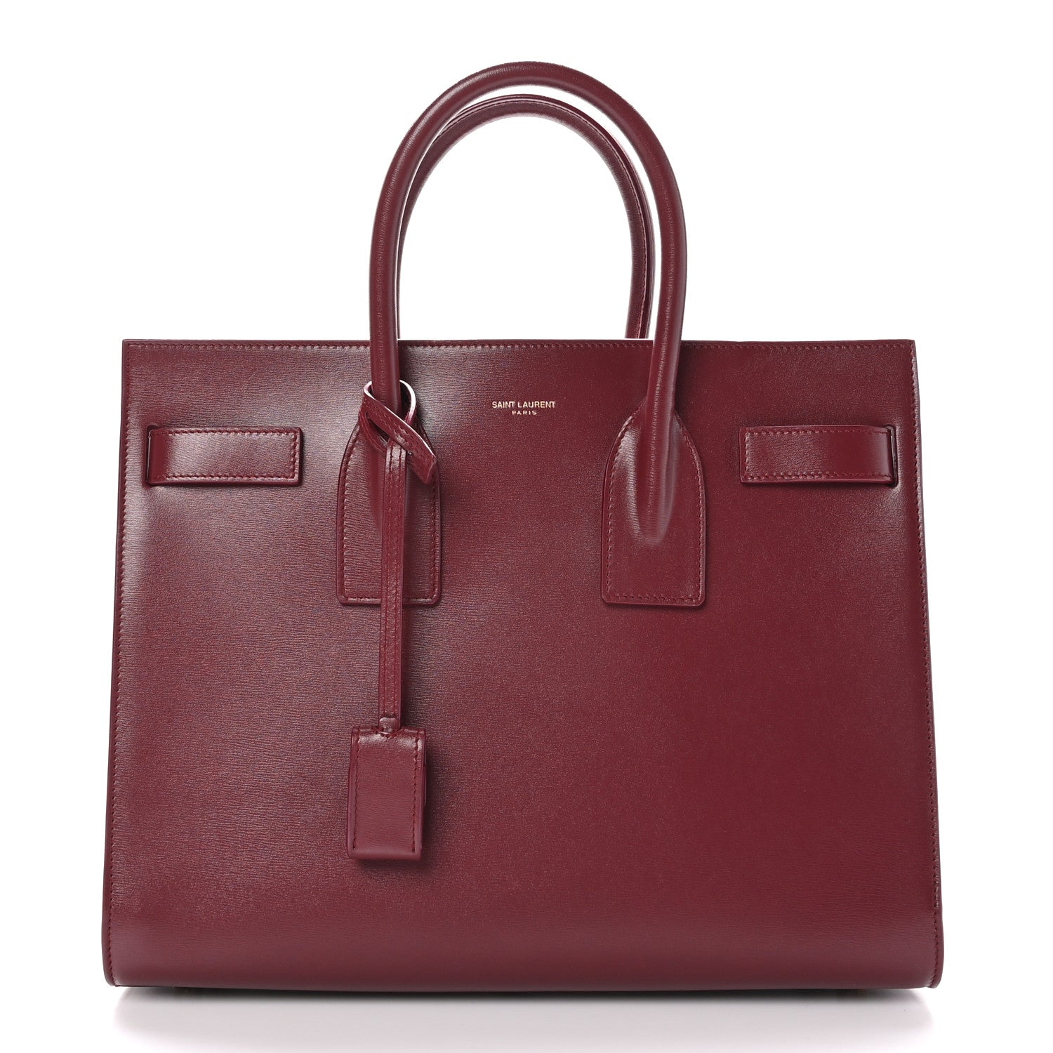 Saint Laurent Calfskin Sac De Jour Burgundy 1 of 11