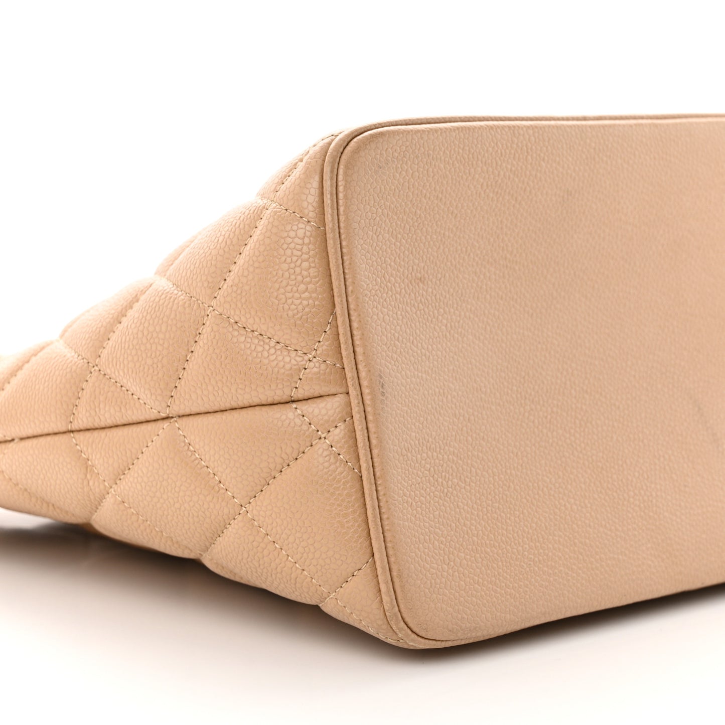 Caviar Quilted Medallion Tote Beige