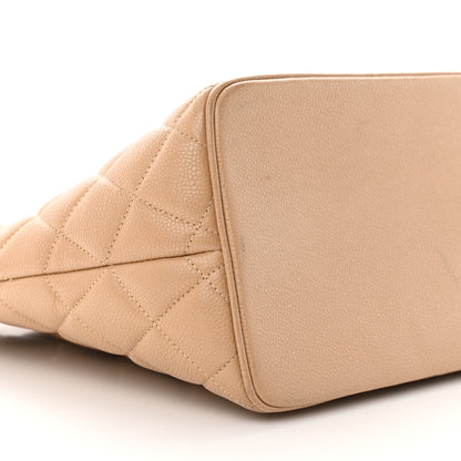 Chanel Caviar Quilted Medallion Tote Beige 10 of 13