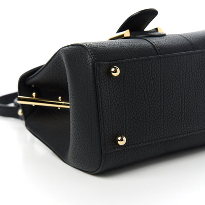 Delvaux Grained Calfskin Mini Brillant Satchel Black 6 of 10