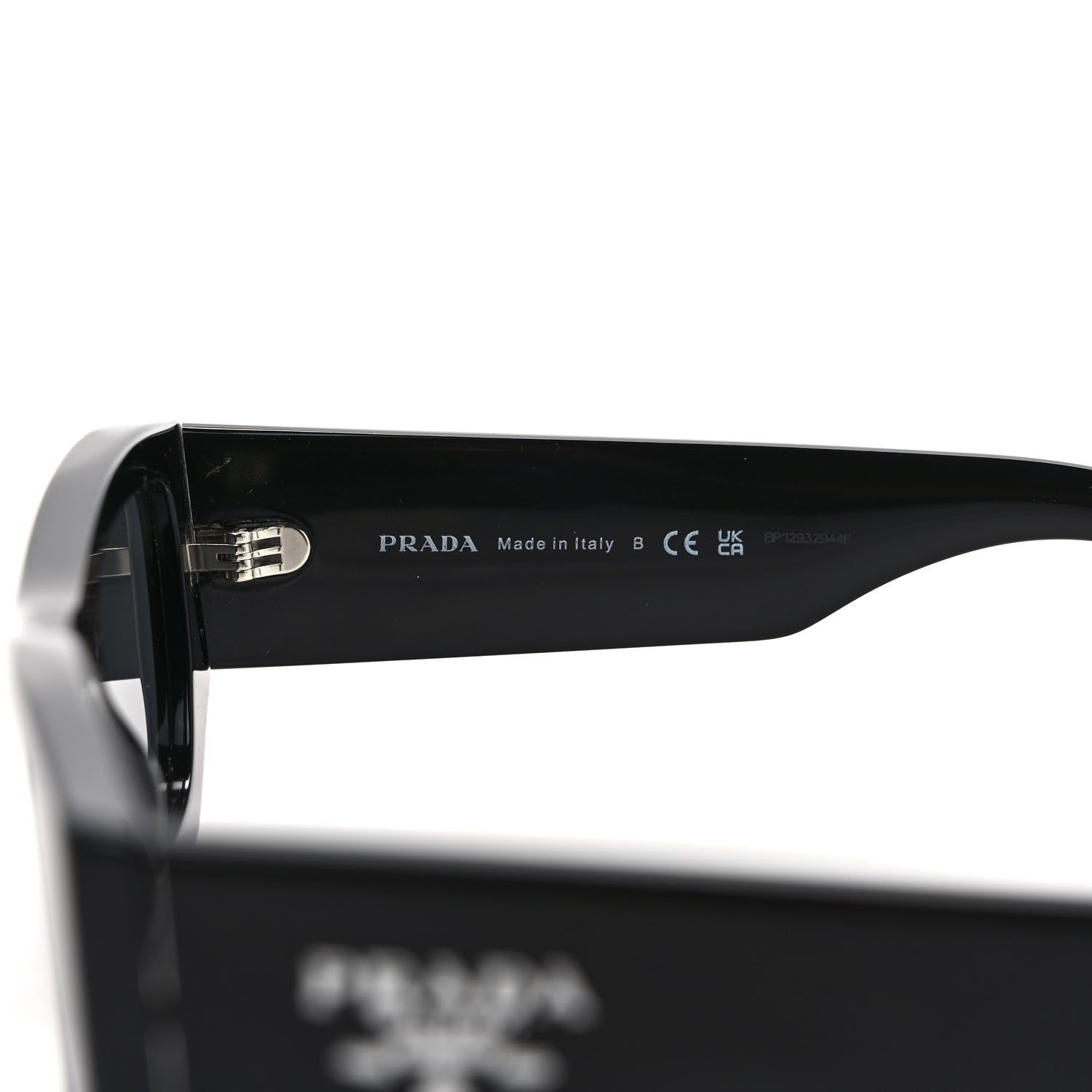 Prada Acetate Pillow Sunglasses SPR A01 Black 5 of 7