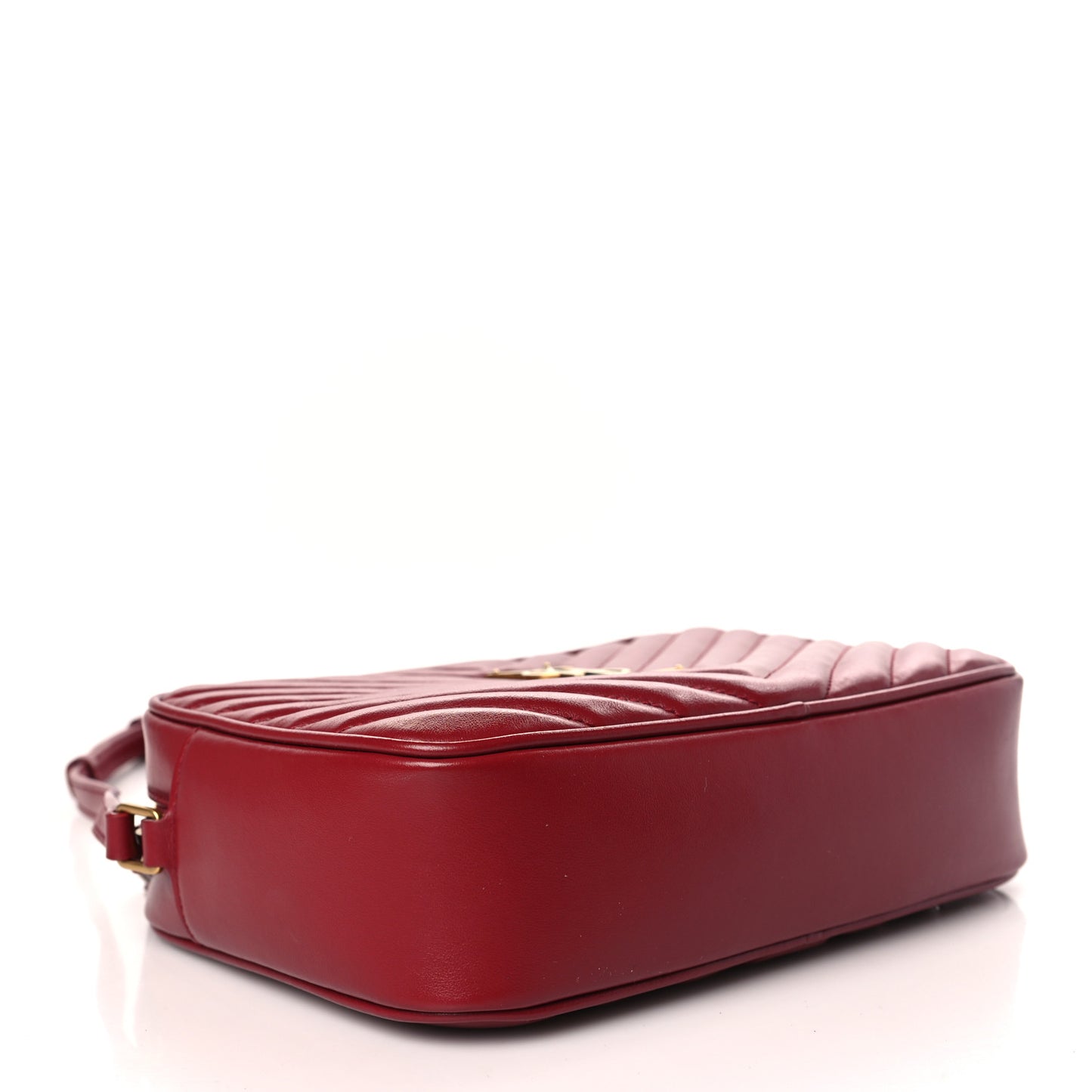 Calfskin Matelasse Monogram Lou Camera Bag Opyum Red