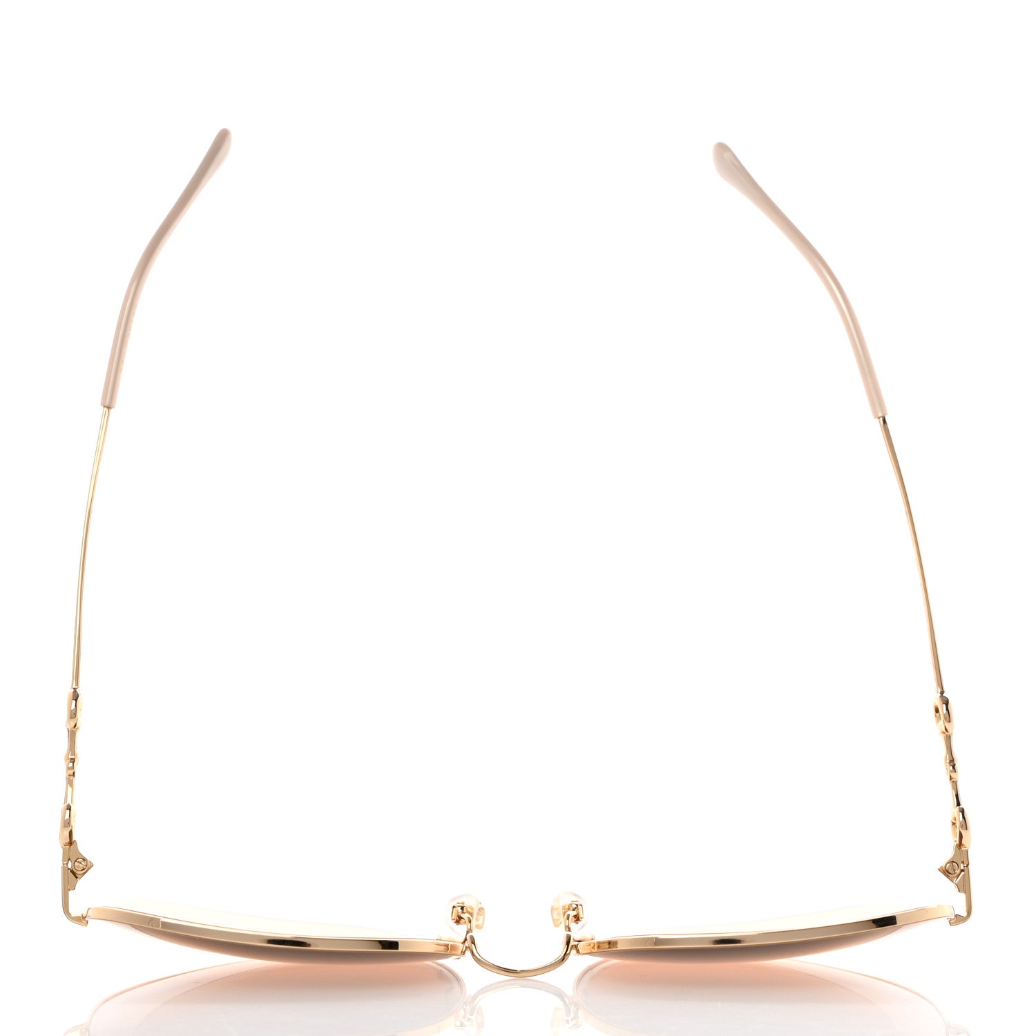 Gucci Metal Horsebit Square Sunglasses GG0879S Gold 7 of 8