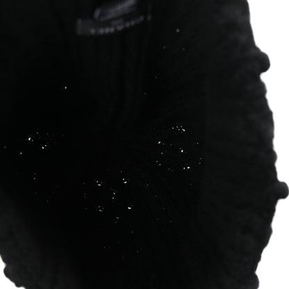 Chanel Cashmere CC Beanie Hat Black 4 of 5