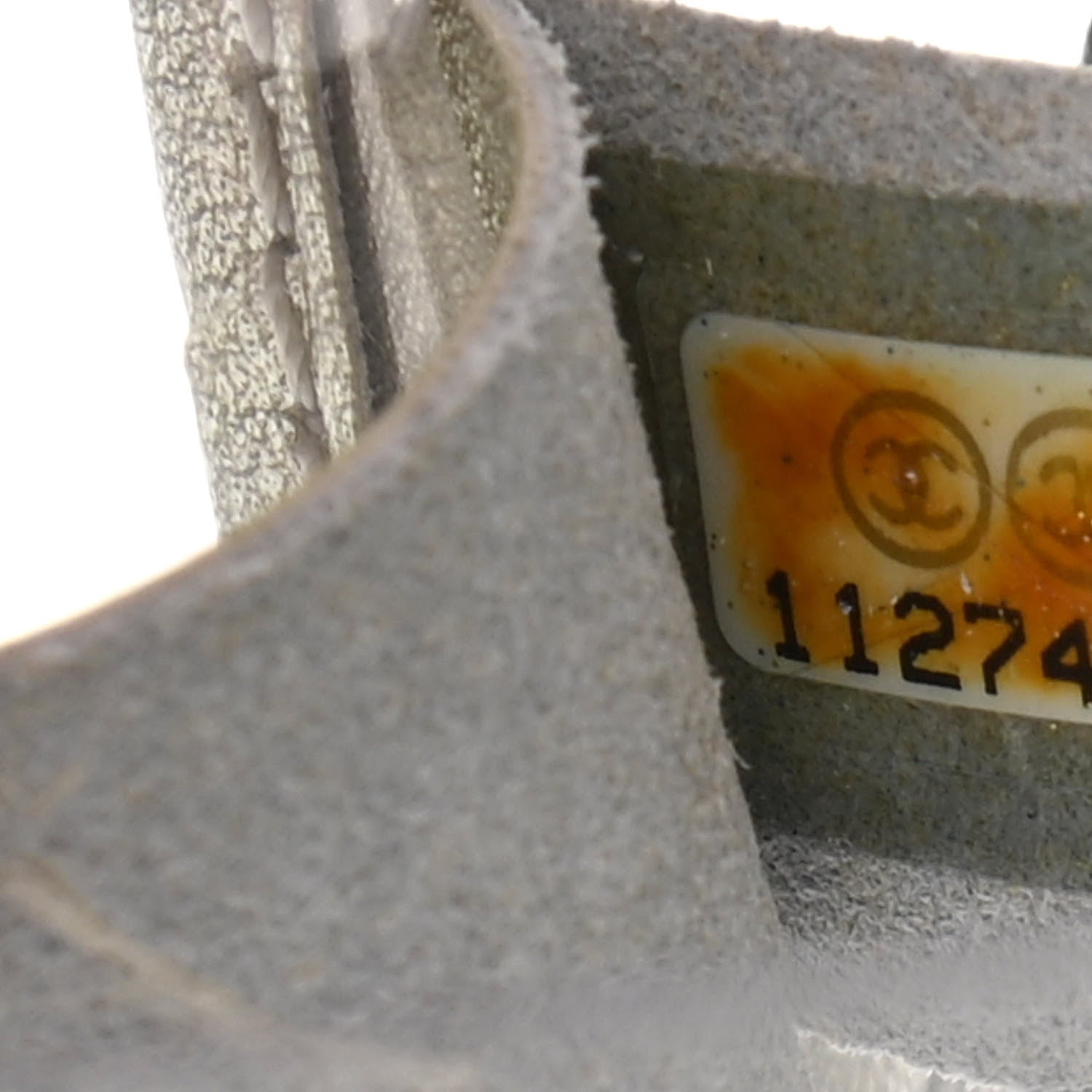 Chanel Metallic Lambskin PVC Medium Naked Flap Transparent Silver 7 of 11