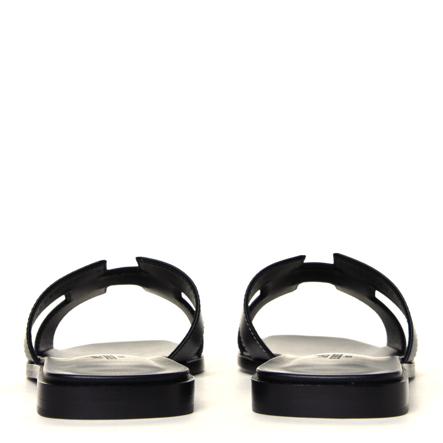 Box Calfskin Oran Sandals 39 Black