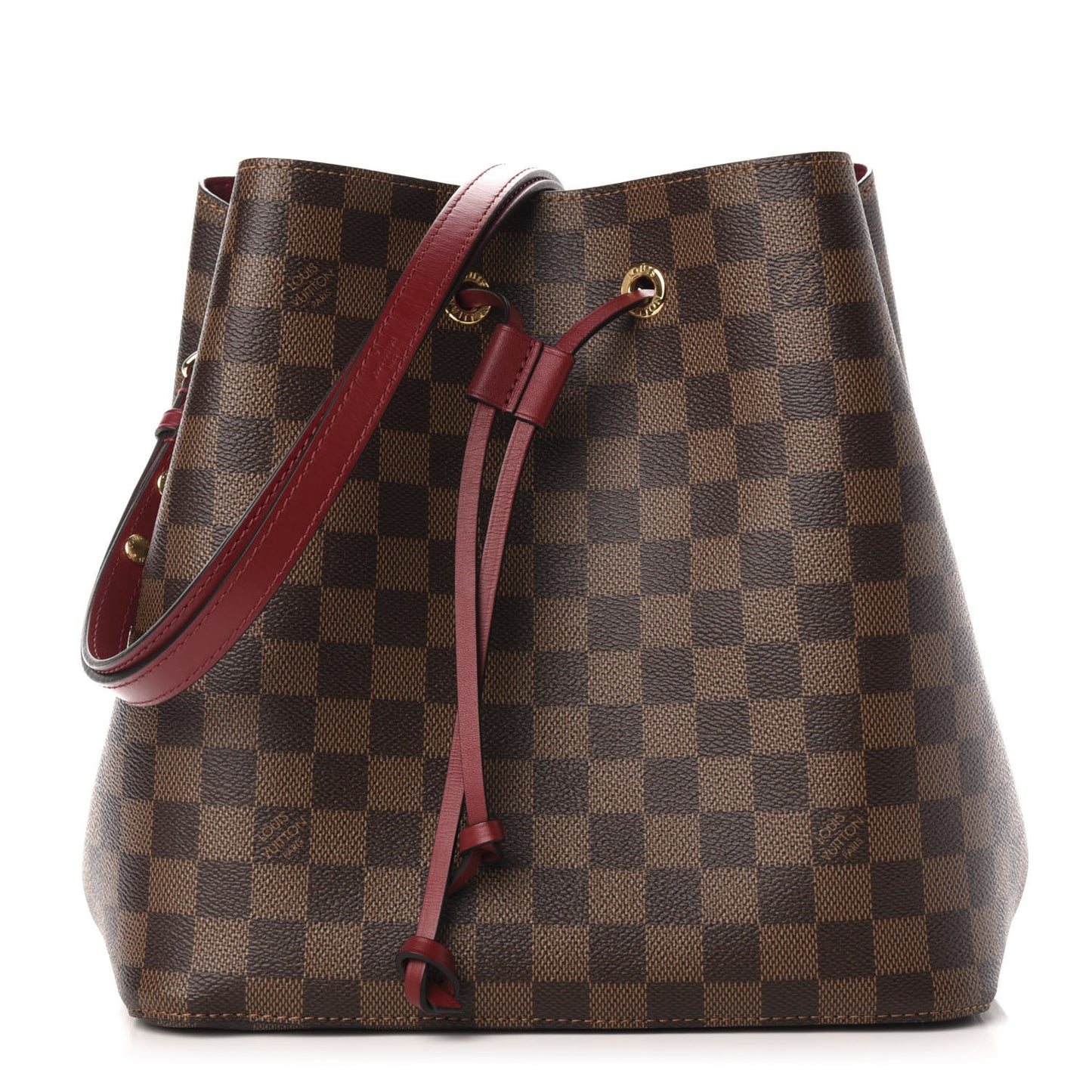 Damier Ebene Neonoe MM Cherry Berry