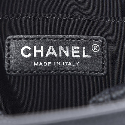 Chanel Grained Calfskin Quilted Small Chain Bucket Bag Grey 6 of 10