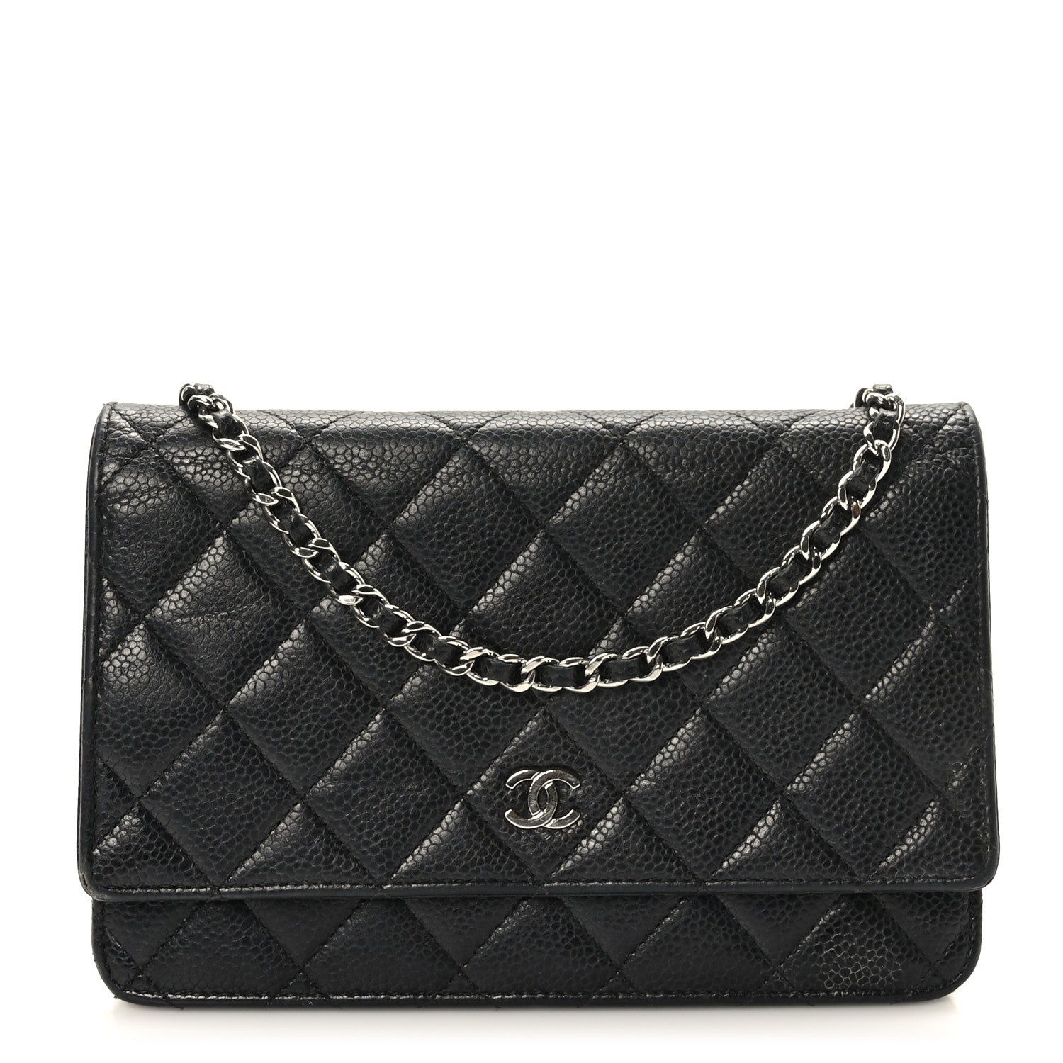 Chanel Caviar Quilted Wallet on Chain WOC Black 1 of 11