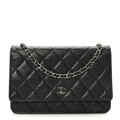 Chanel Caviar Quilted Wallet on Chain WOC Black 1 of 11