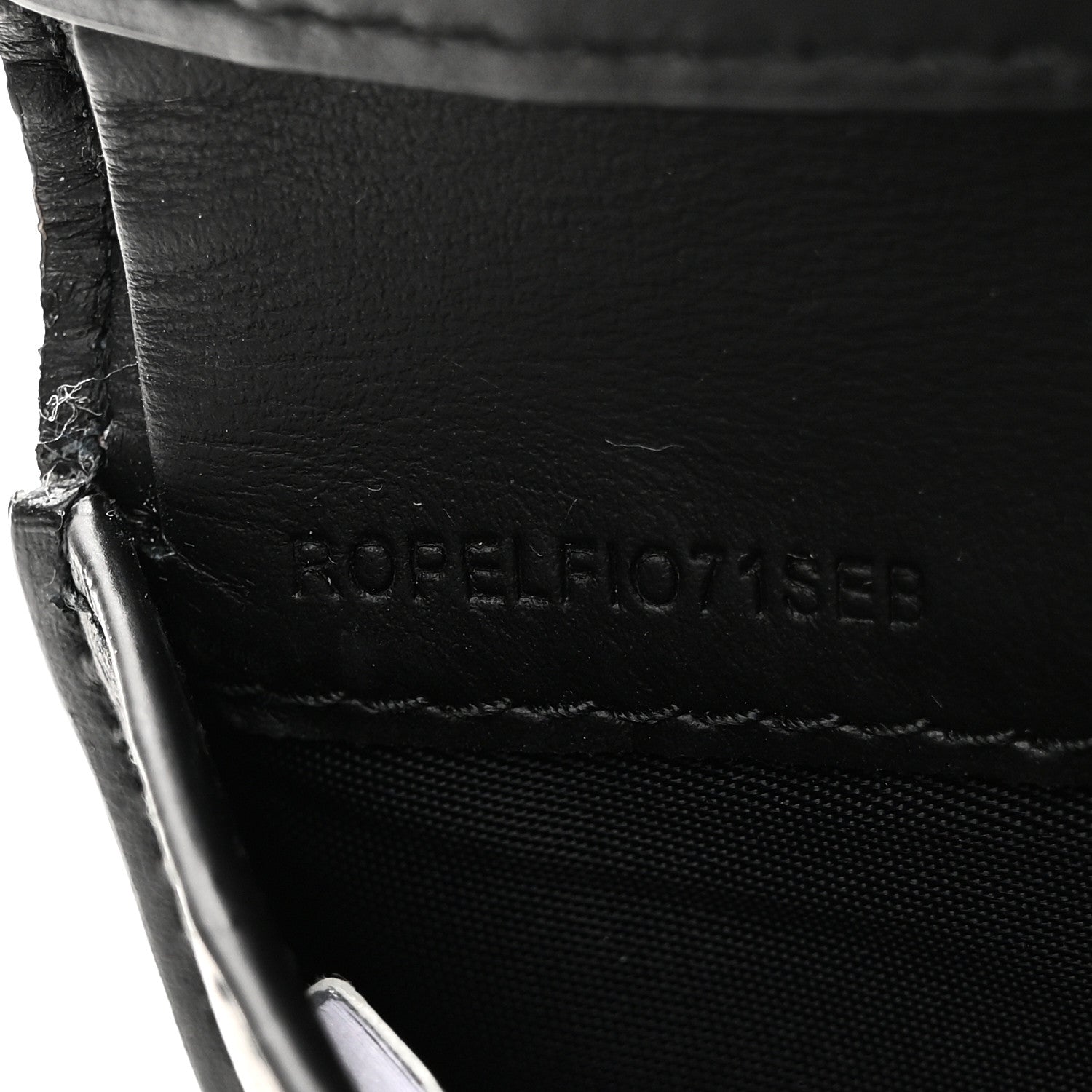 Burberry Grainy Calfskin Vintage Check Small Envelope Wallet Black 7 of 8