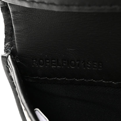 Burberry Grainy Calfskin Vintage Check Small Envelope Wallet Black 7 of 8