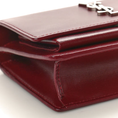 Saint Laurent Calfskin Monogram Sunset Chain Wallet Palissandre 9 of 11