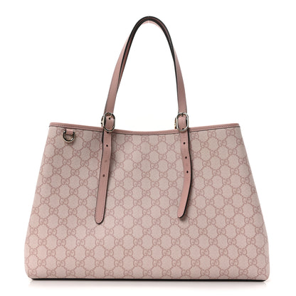 Gucci GG Supreme Monogram Emblem Large Tote Bag Light Pink 1 of 10