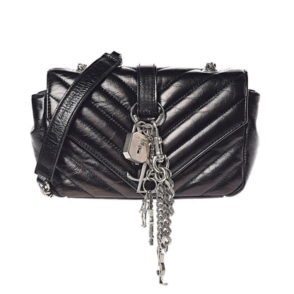 Saint Laurent Calfskin Matelassé Monogram Classic Baby Punk Chain Bag Black 1 of 10