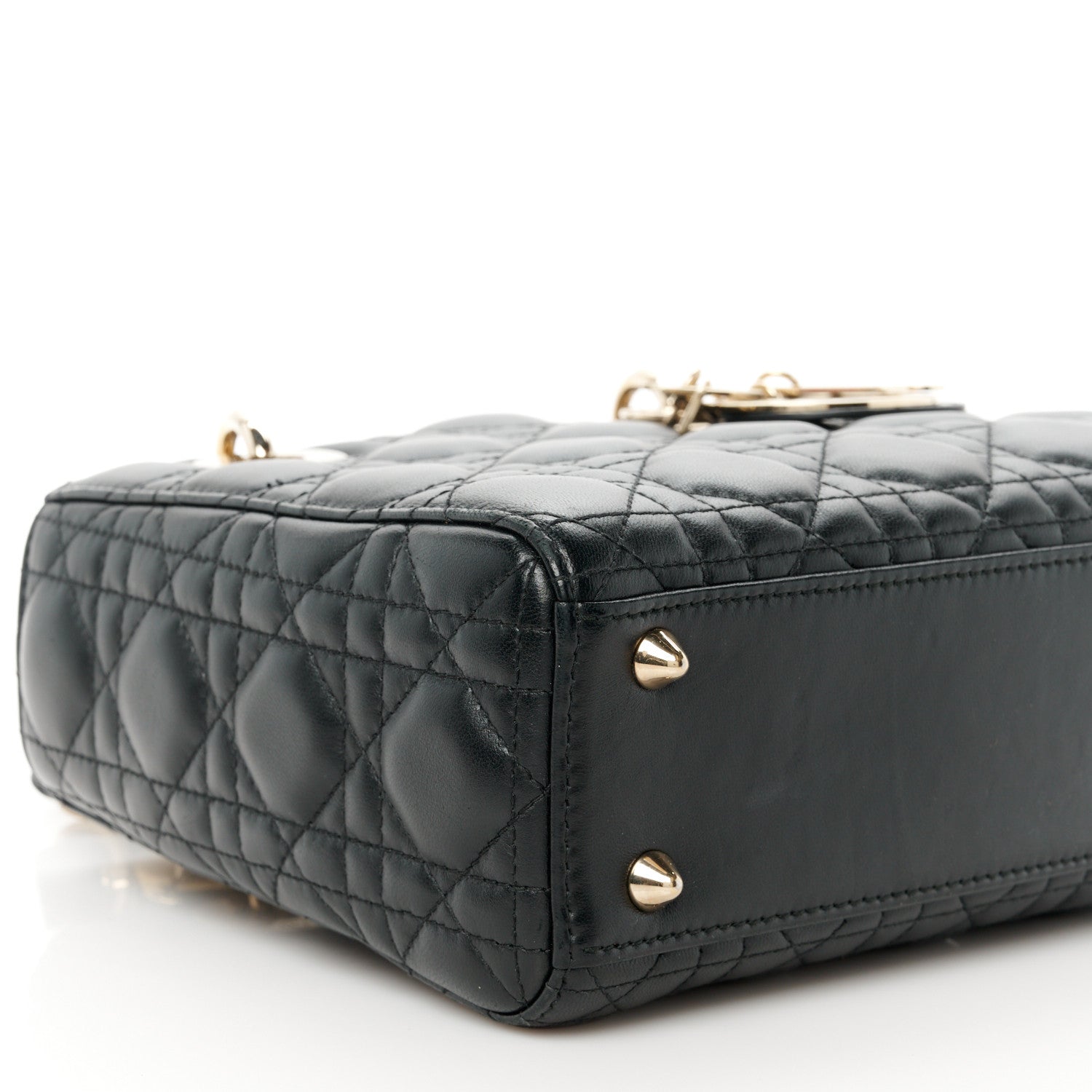 Christian Dior Lambskin Cannage Small My ABCDior Lady Dior Black 9 of 11