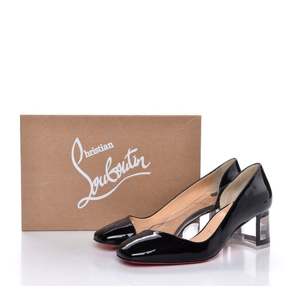 Christian Louboutin Patent PVC Provisore 55 Pumps 38 Black 8 of 8