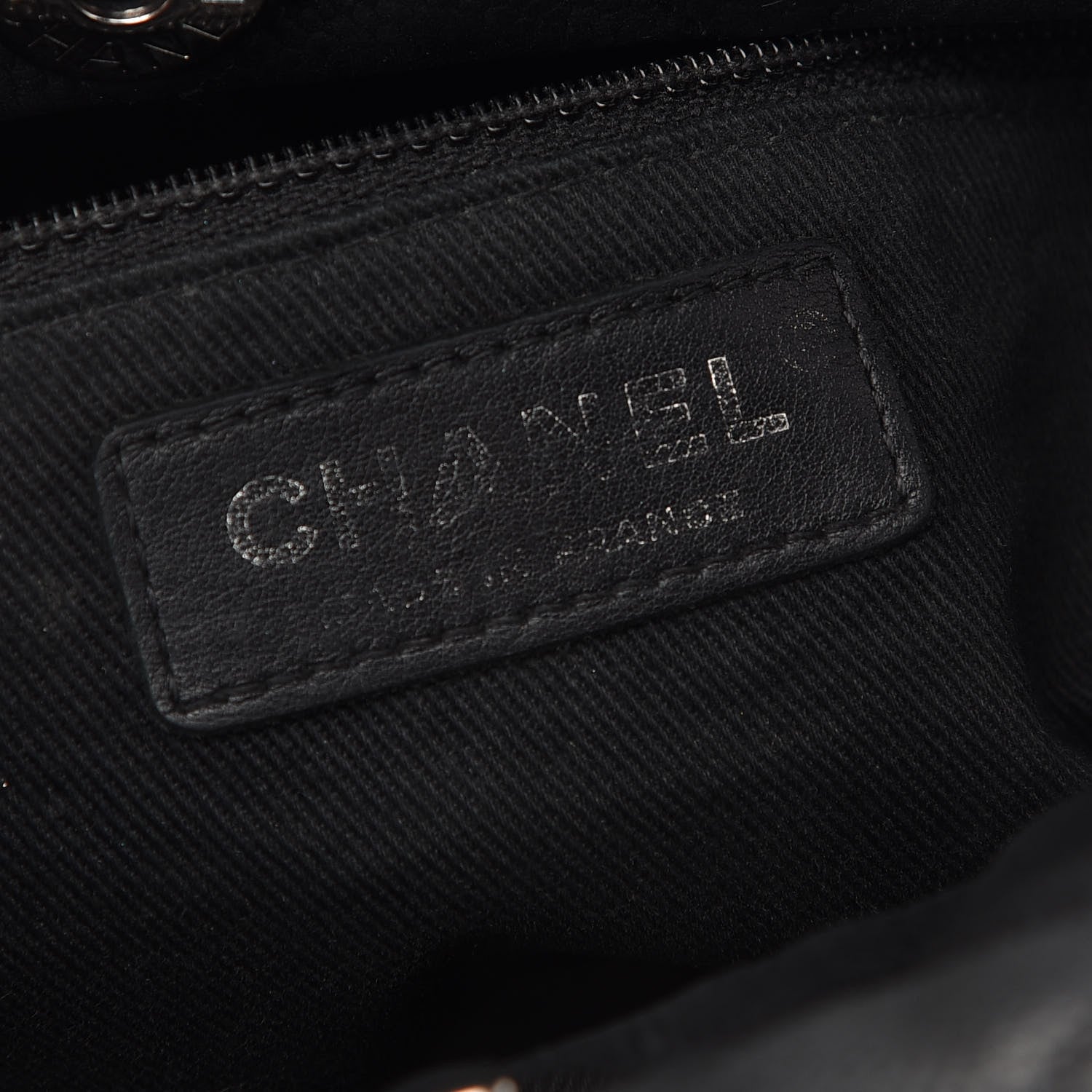 Chanel Iridescent Caviar Quilted Lady Pearly Tote Black 6 of 8