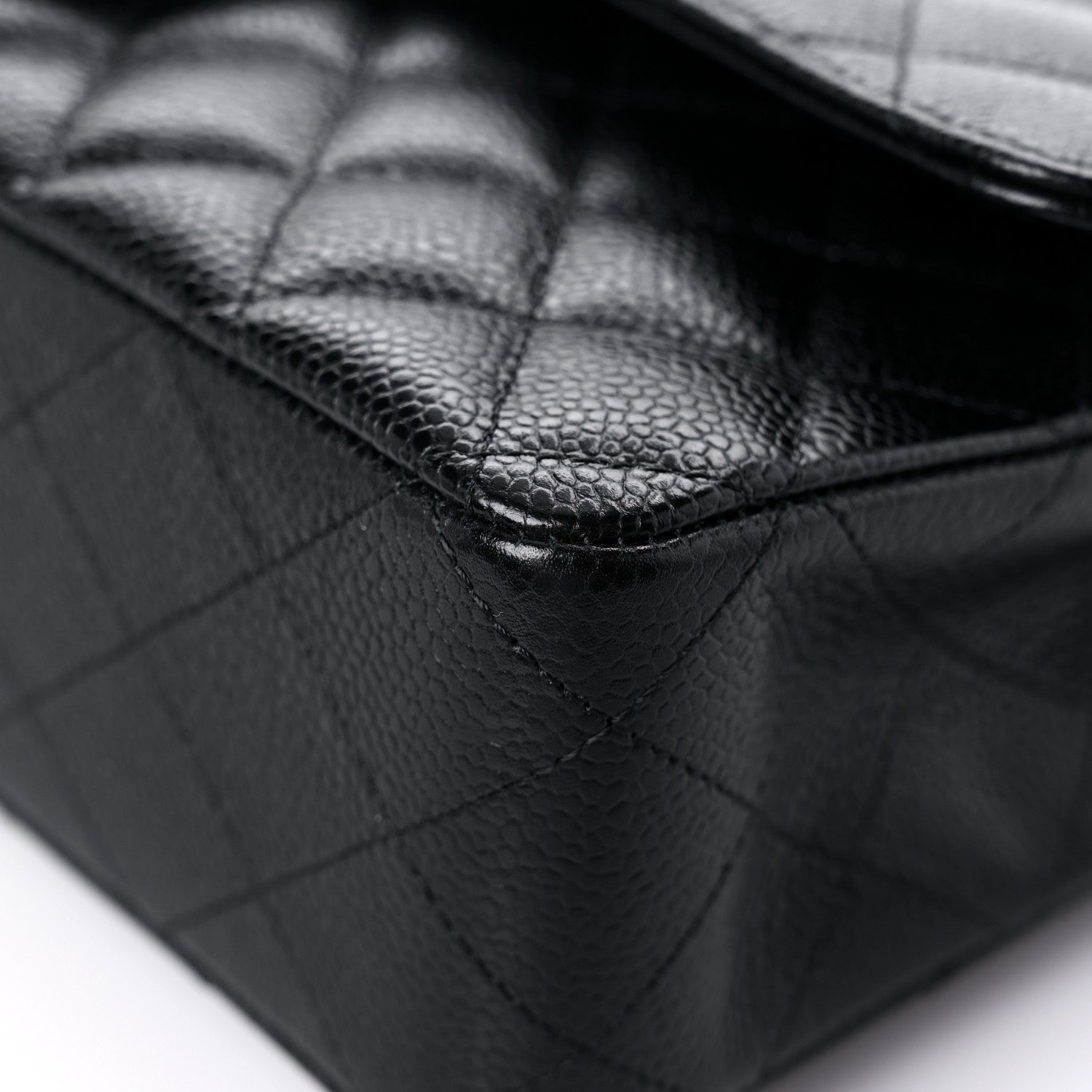 Chanel Caviar Quilted Medium Double Flap Black 9 of 14