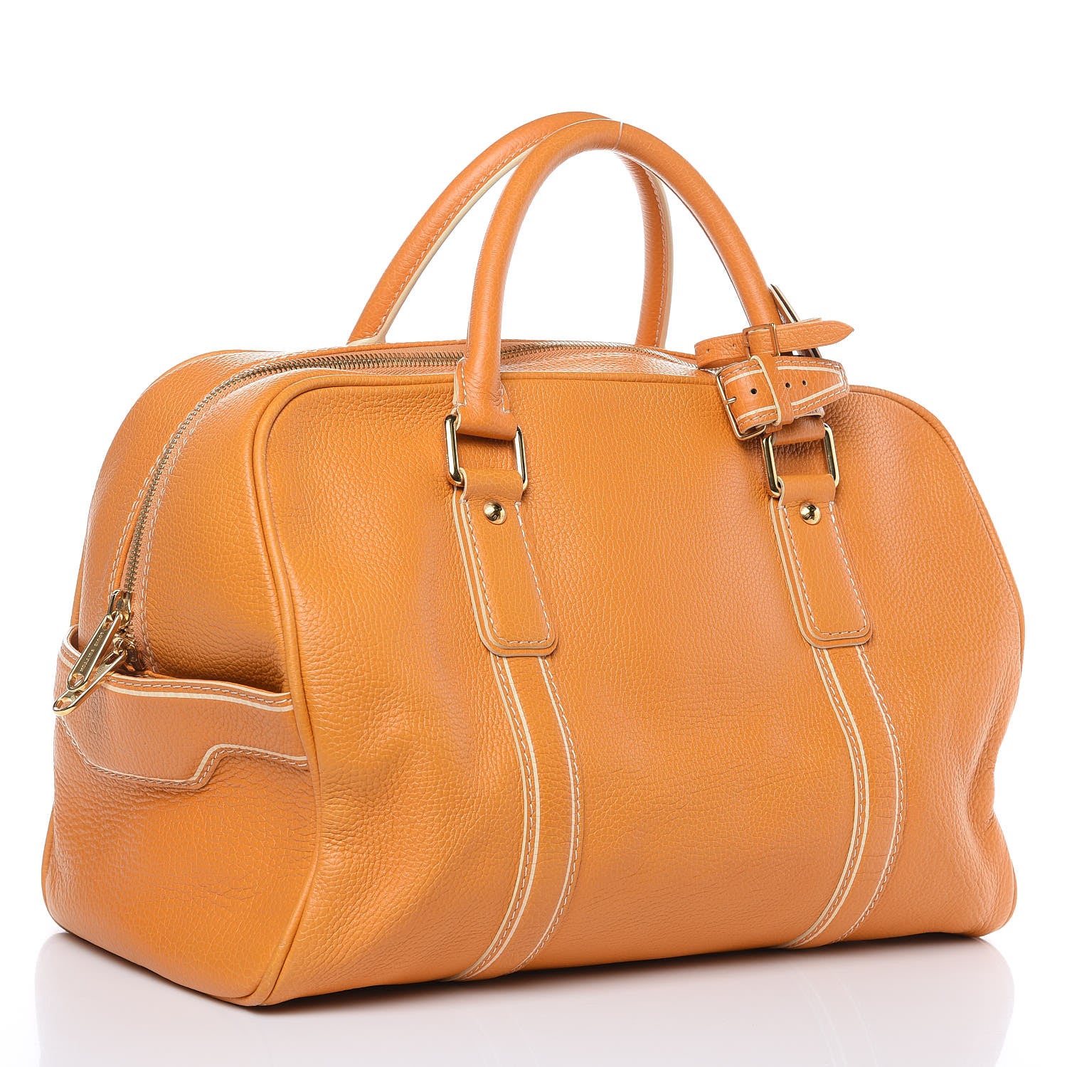 Louis Vuitton Tobago Calfskin Carryall Yellow 3 of 13