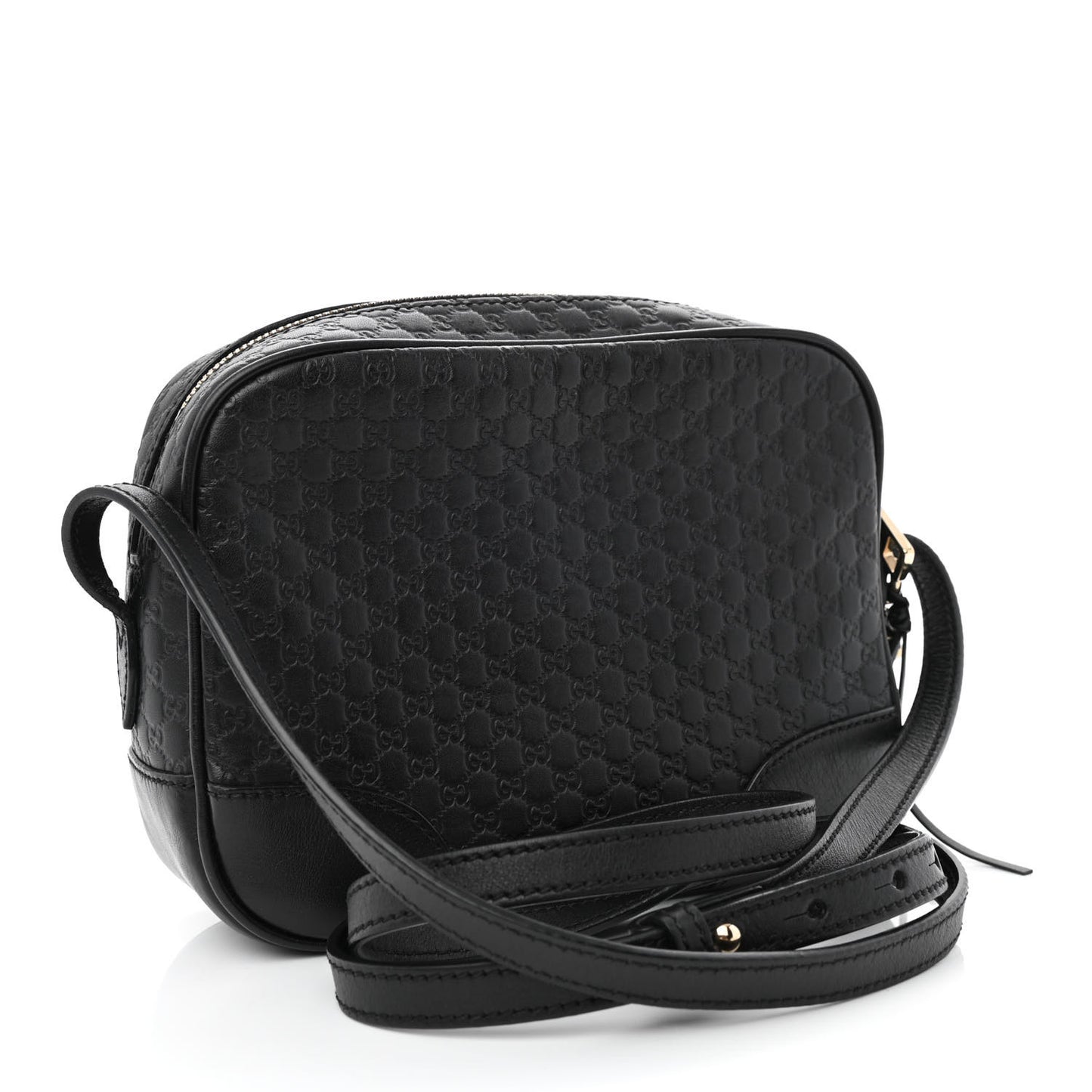 Microguccissima Mini Bree Messenger Bag Black